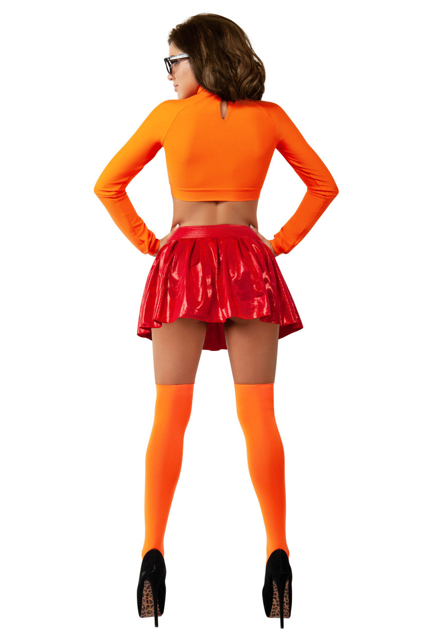 Adult Sexy Velma Costume, Brainy Babe Costumes, Sexy Velma Costume –